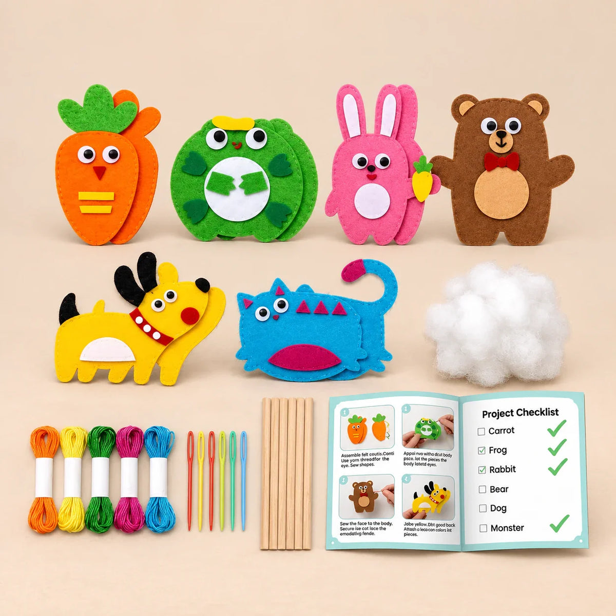 TibaToes™ Woodland Stitch & Sew Craft Kit