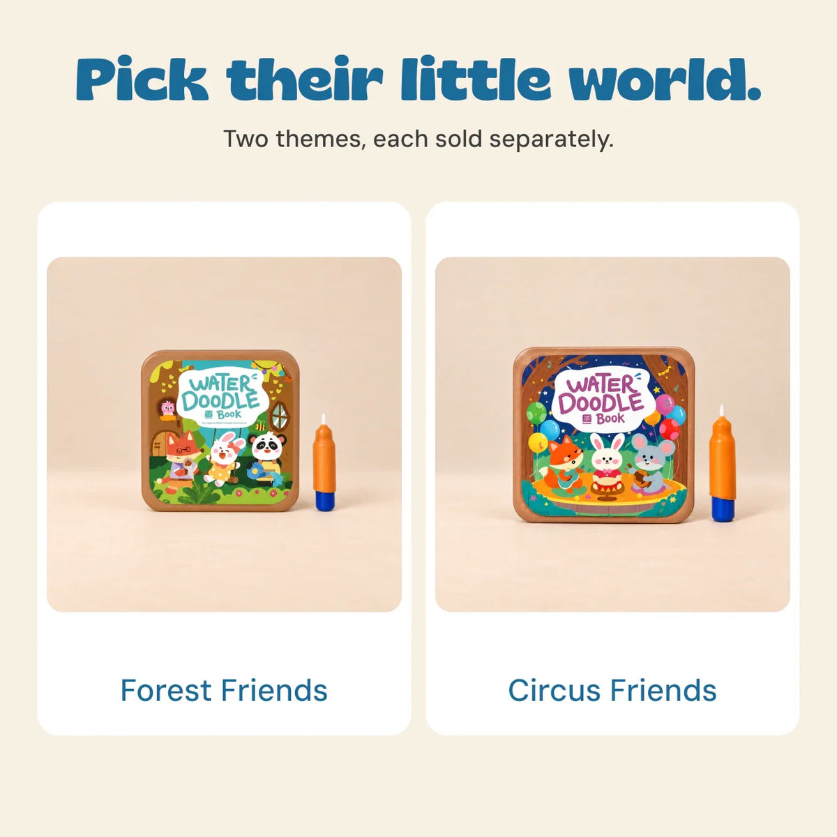 TibaToes™ WaterDoodle Reusable Drawing Book