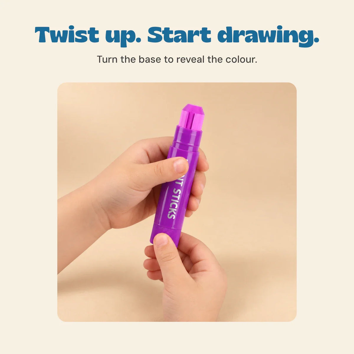 TibaToes™ RainbowGlide Washable Paint Sticks