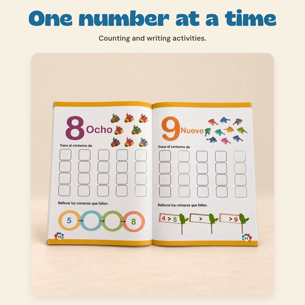 TibaToes™ Spanish NumberWorld Math Workbook