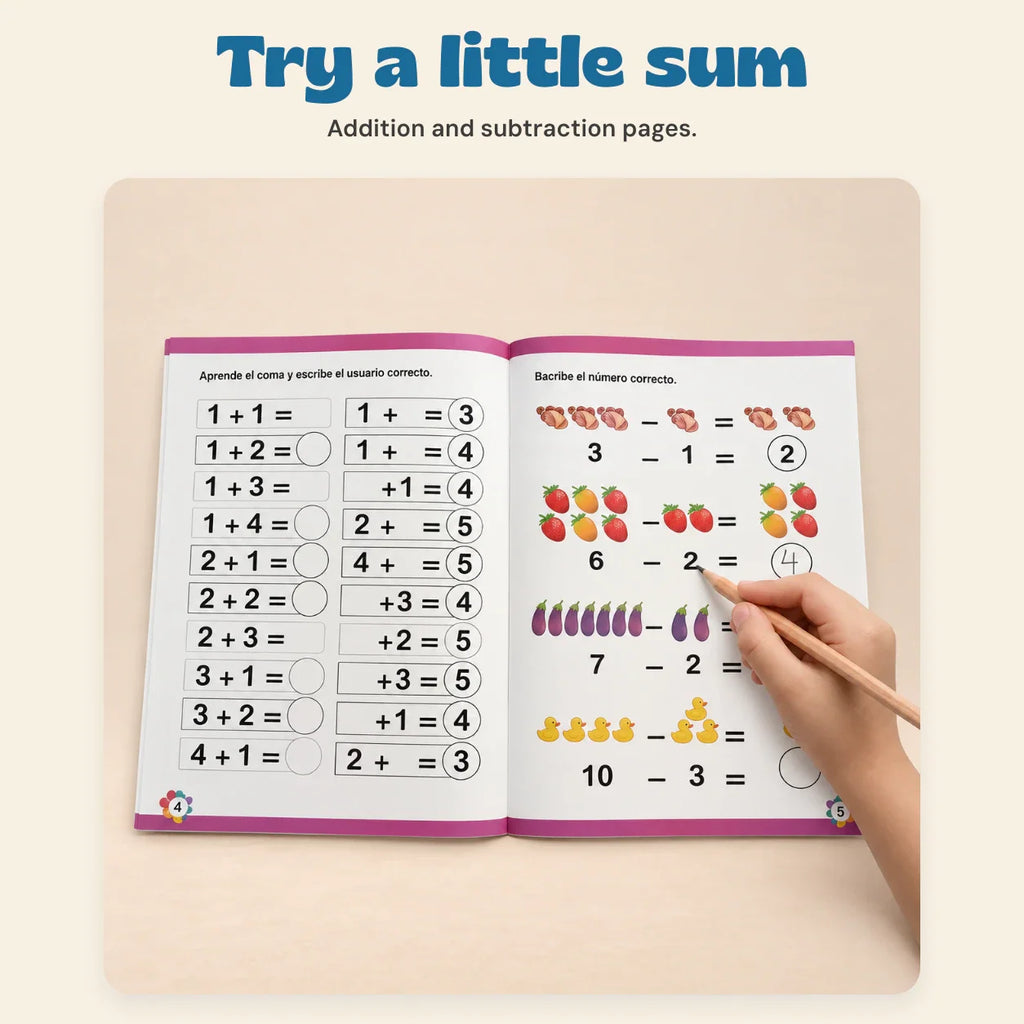 TibaToes™ Spanish NumberWorld Math Workbook