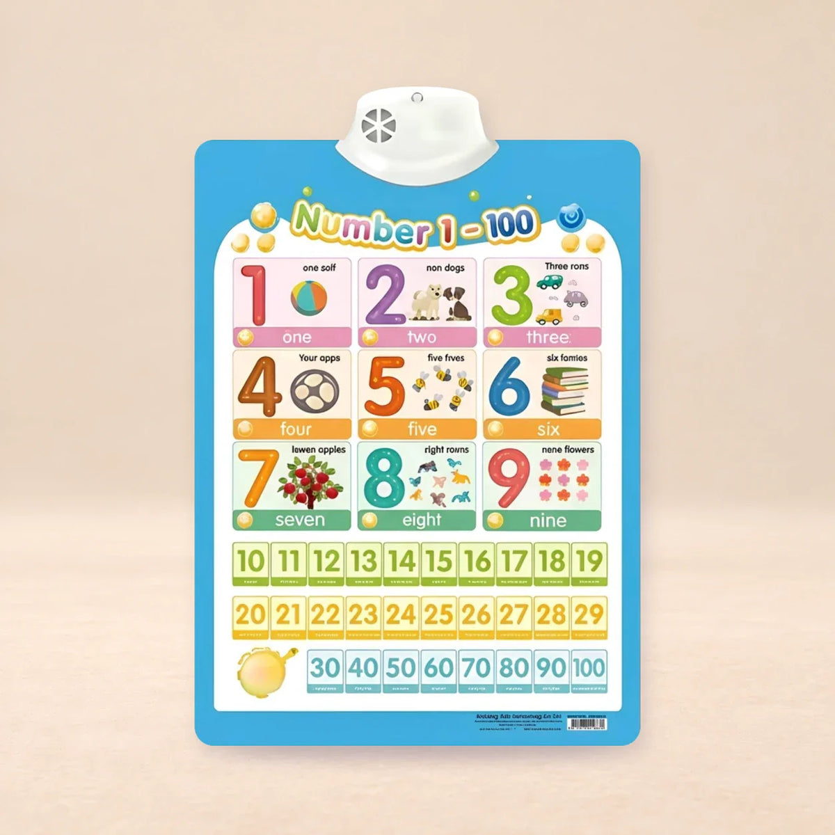TibaToes™ Talking Alphabet Learning Wall Chart