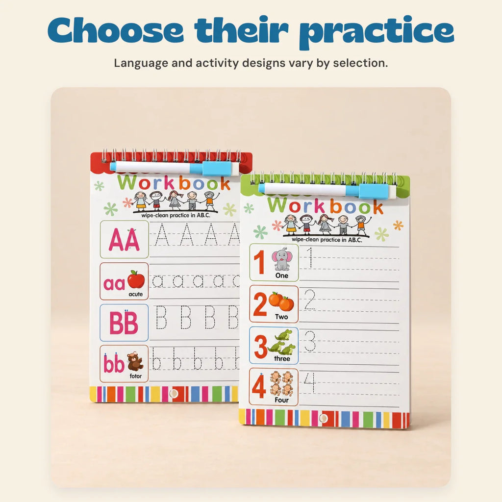 TibaToes™ Bilingual Magic Writing Workbook