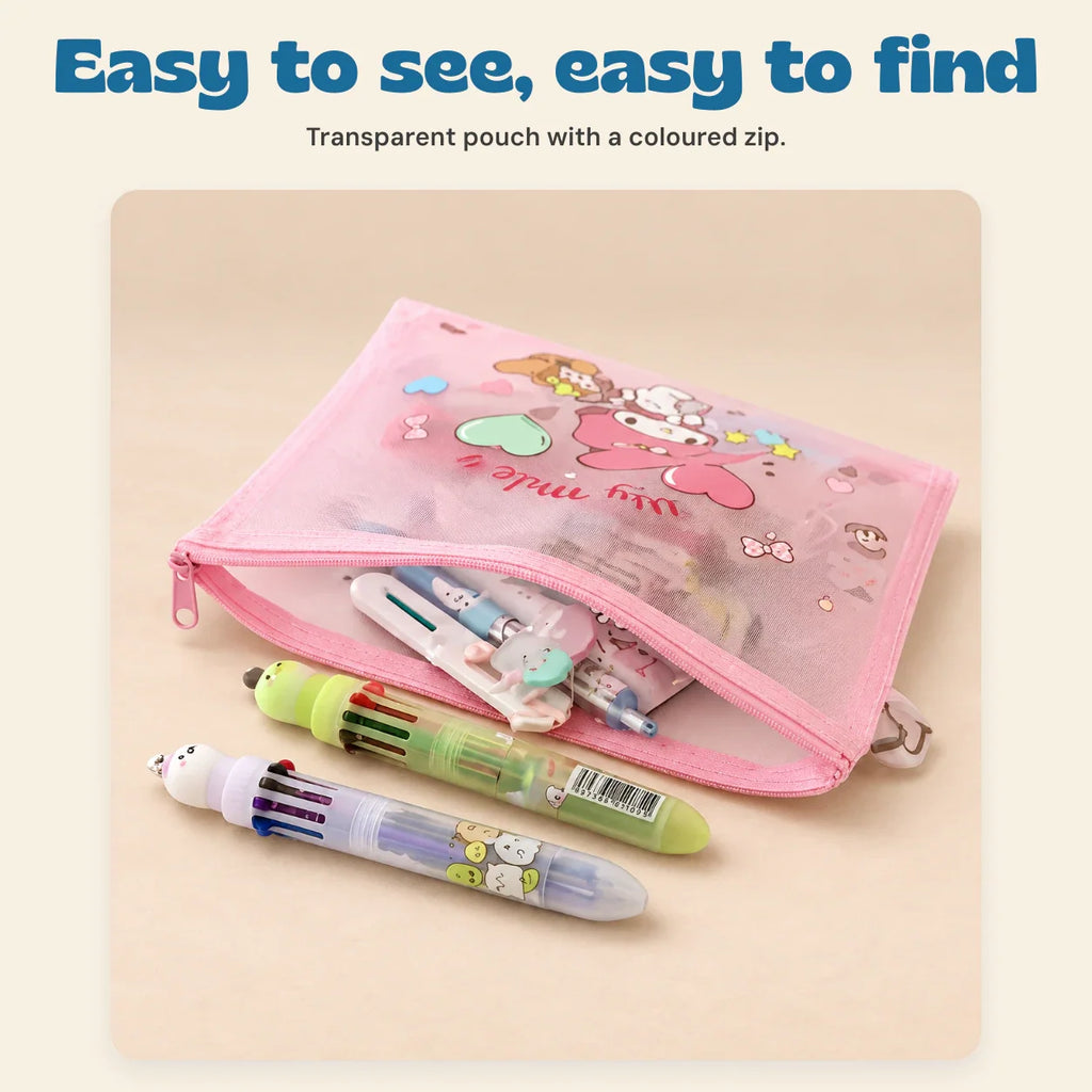 TibaToes™ Kawaii School Supply Pouch