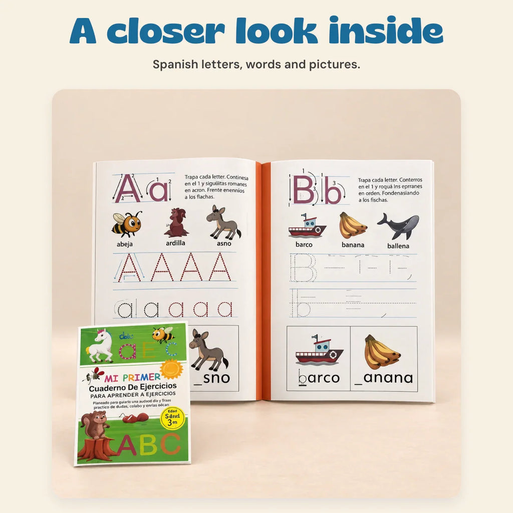 TibaToes™ Spanish ABC Writing Workbook
