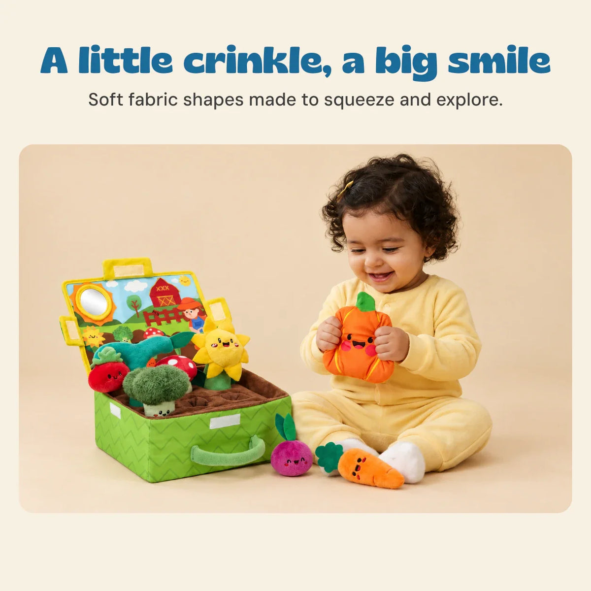 TibaToes™ Sensory Garden Plush Activity Box