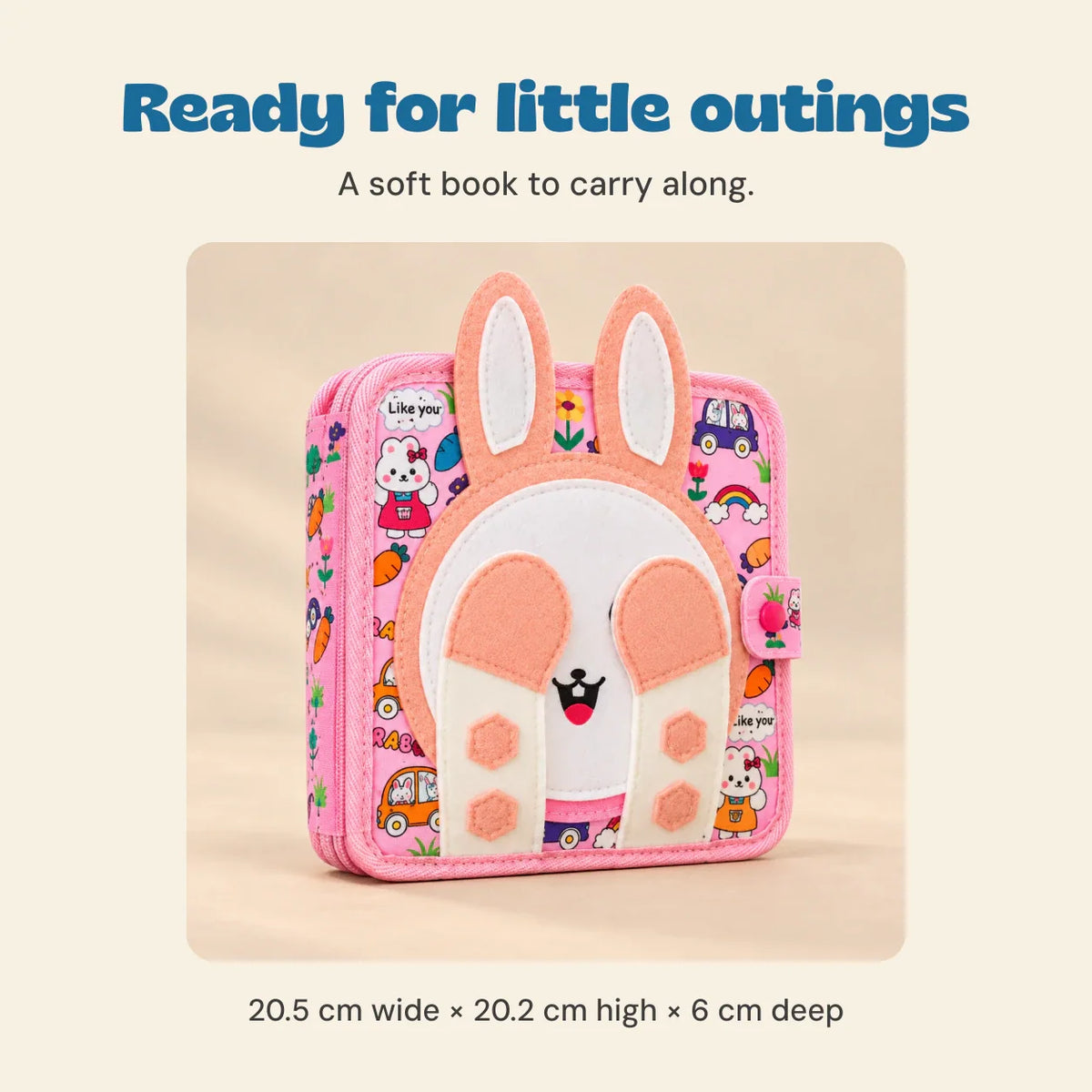TibaToes™ Bunny Busy Book