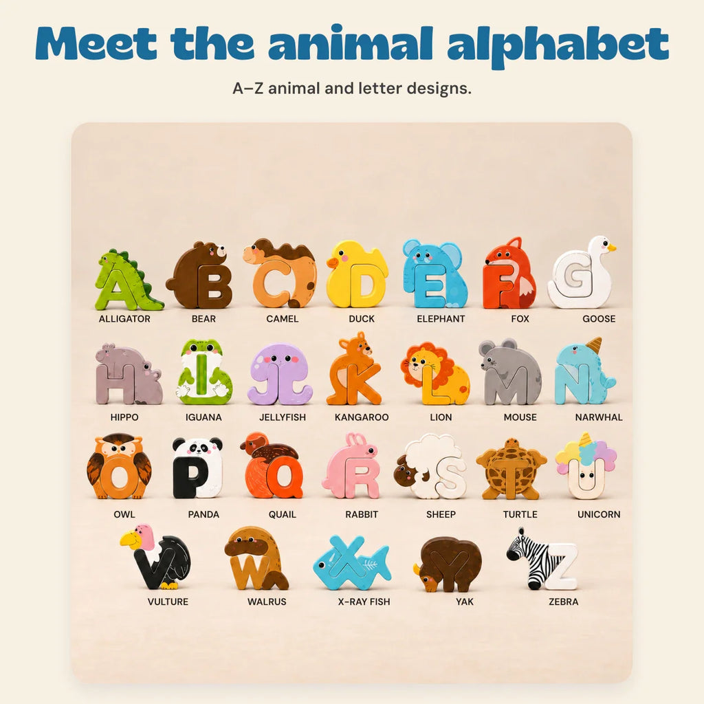 TibaToes™ Animal Alphabet Puzzle Set