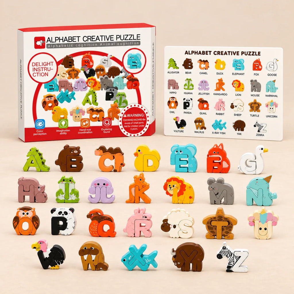 TibaToes™ Animal Alphabet Puzzle Set