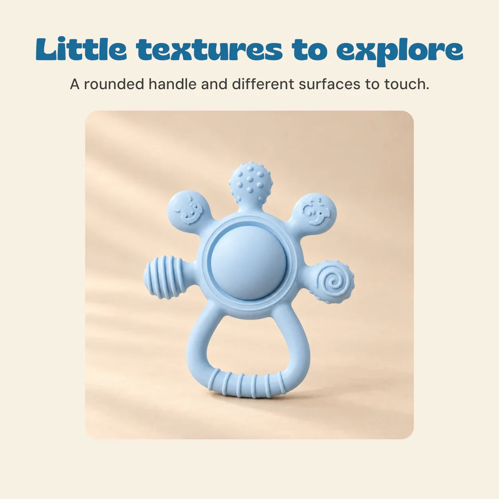 TibaToes™ LittleGrip Silicone Teether Rattle
