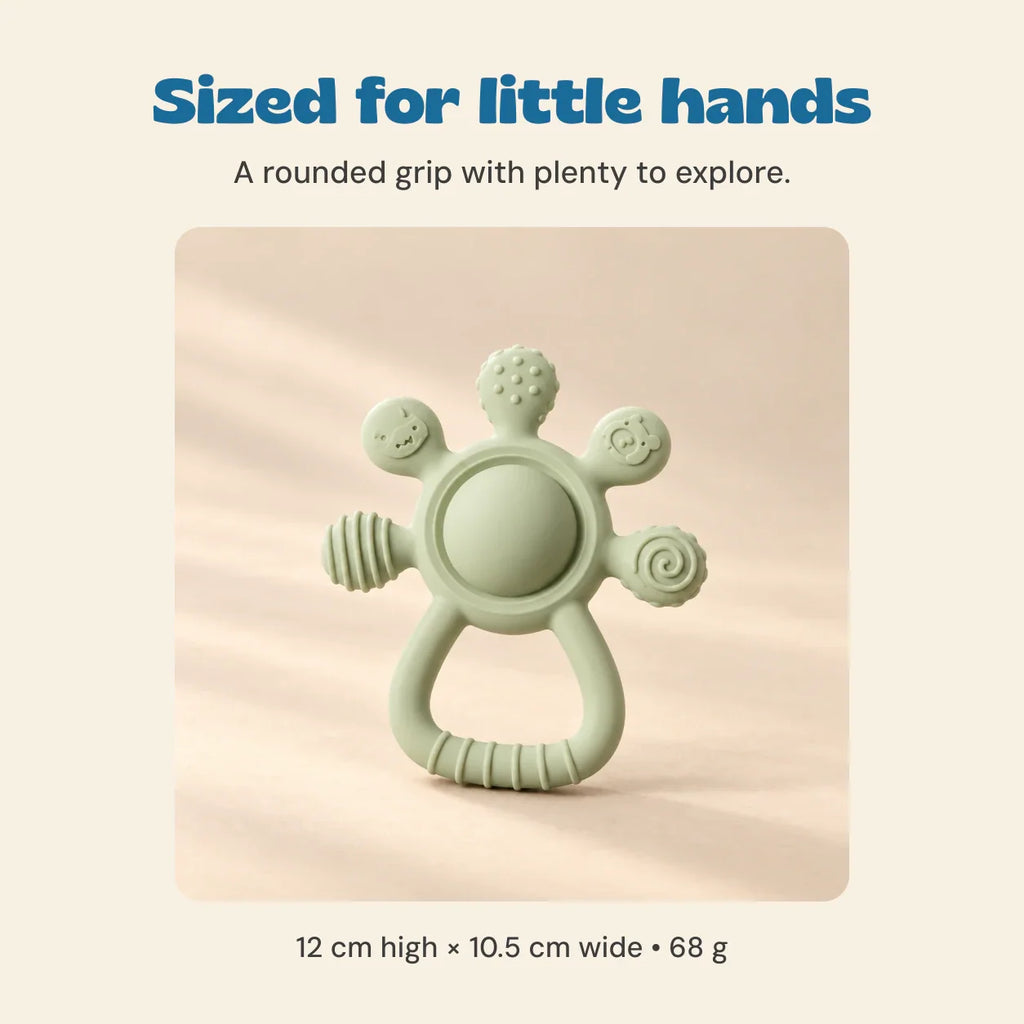 TibaToes™ LittleGrip Silicone Teether Rattle