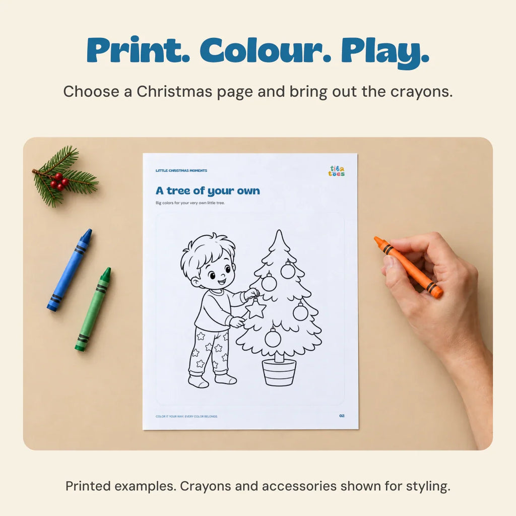 TibaToes™ Christmas Coloring Book