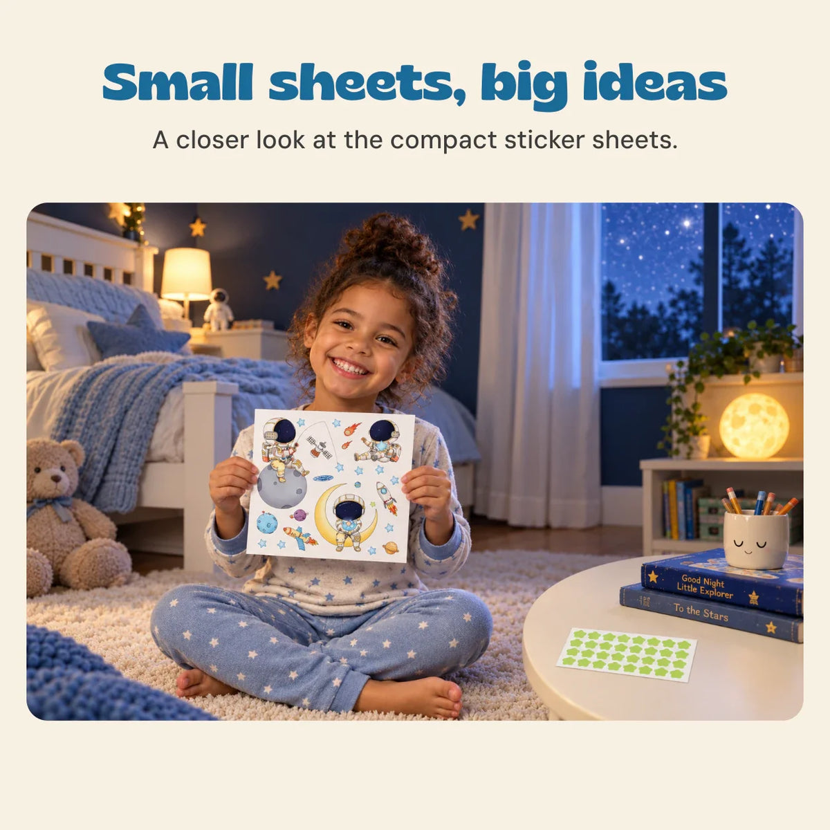 TibaToes™ Astronaut Night Glow Stickers