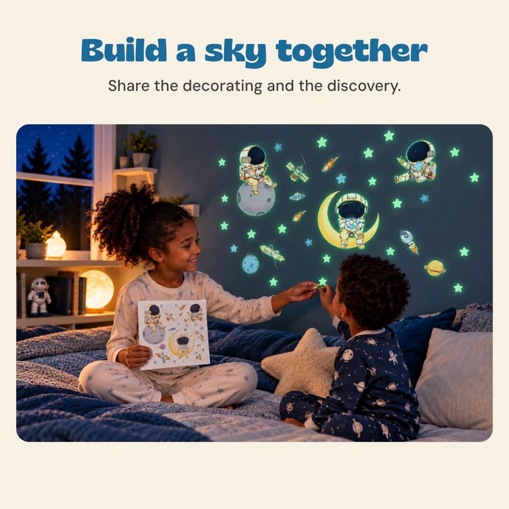TibaToes™ Astronaut Night Glow Stickers