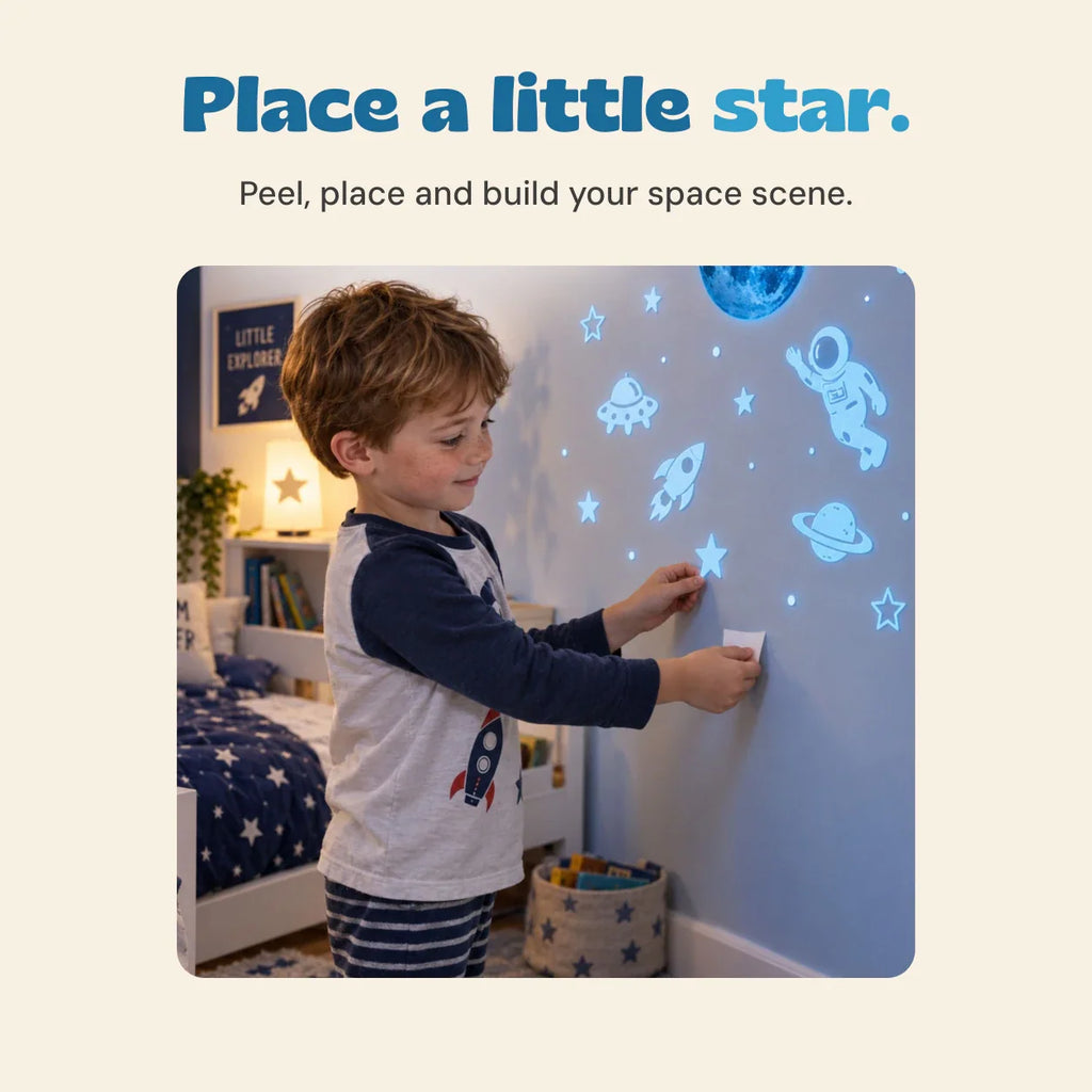 TibaToes™ GalaxyGlow Space Wall Stickers