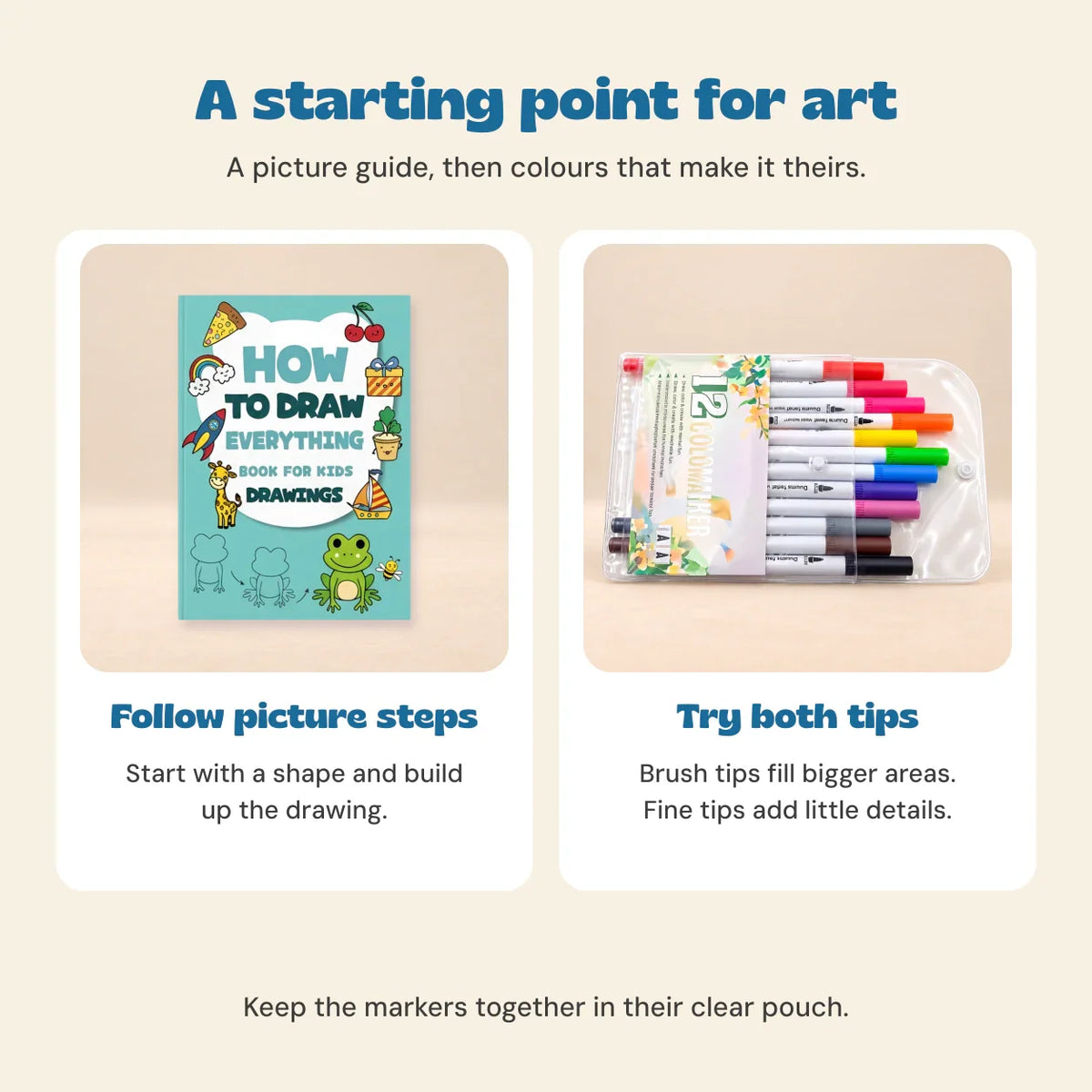 TibaToes™ Draw & Colour Gift Duo