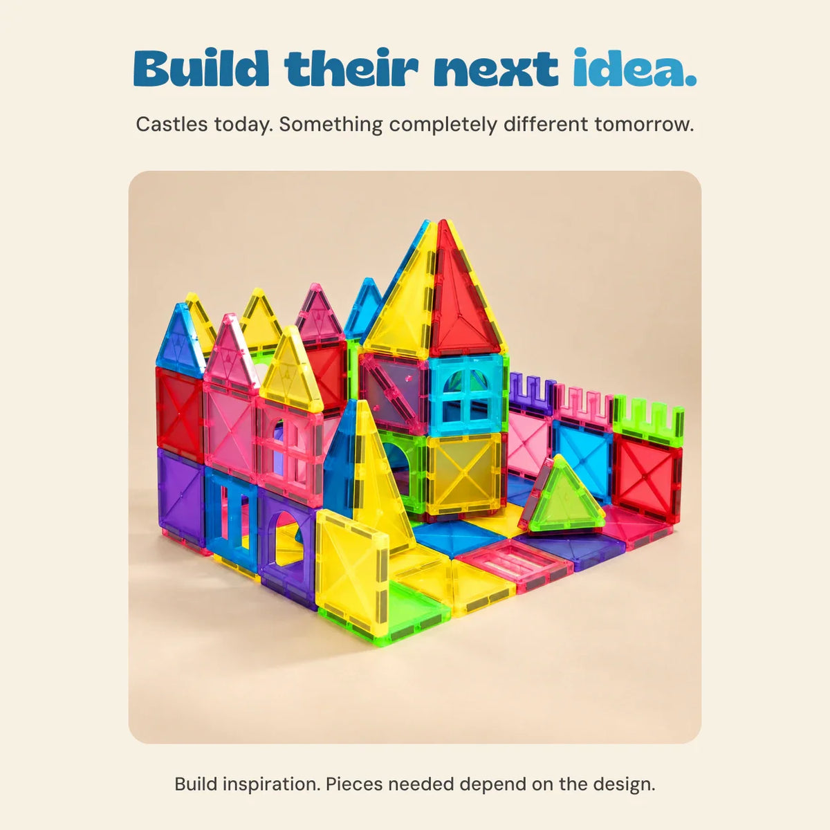 TibaToes™ Magnetic Rainbow Building Tiles