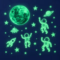 TibaToes™ MoonGlow Astronaut Wall Stickers