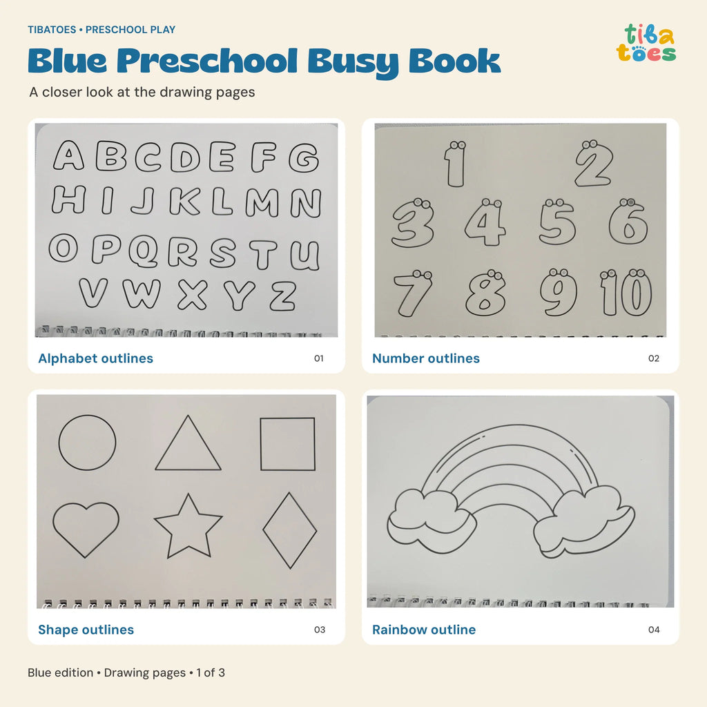 TibaToes™ Montessori Preschool Busy Book