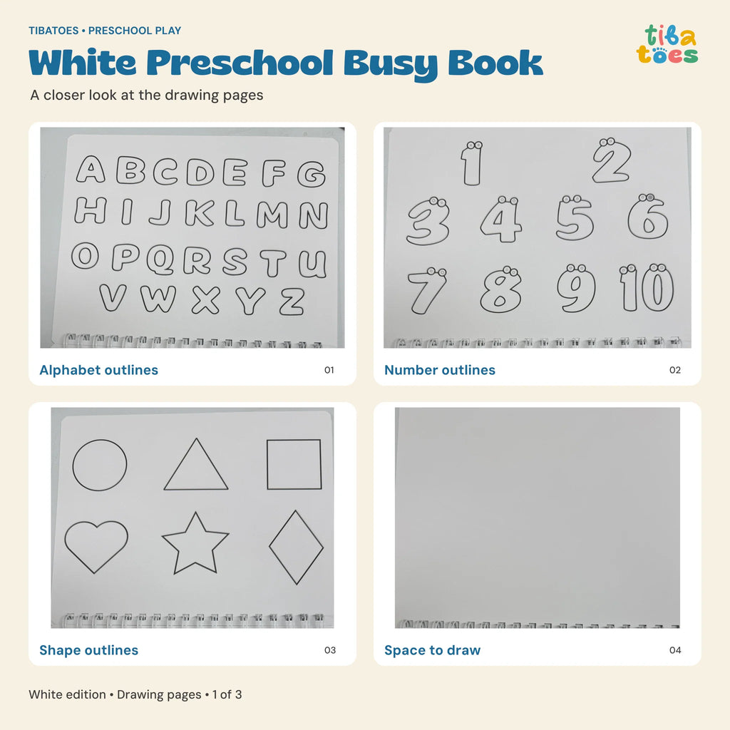 TibaToes™ Montessori Preschool Busy Book