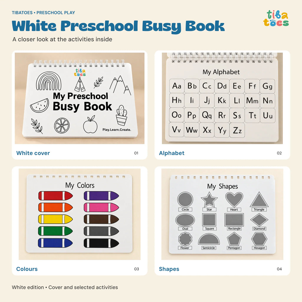 TibaToes™ Montessori Preschool Busy Book