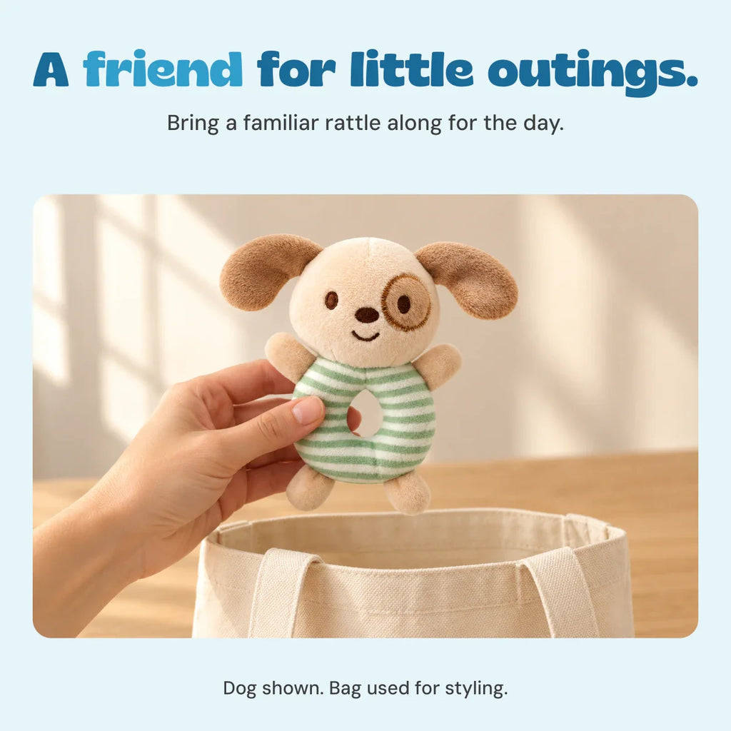 TibaToes™ Snuggle & Shake Rattle Friend