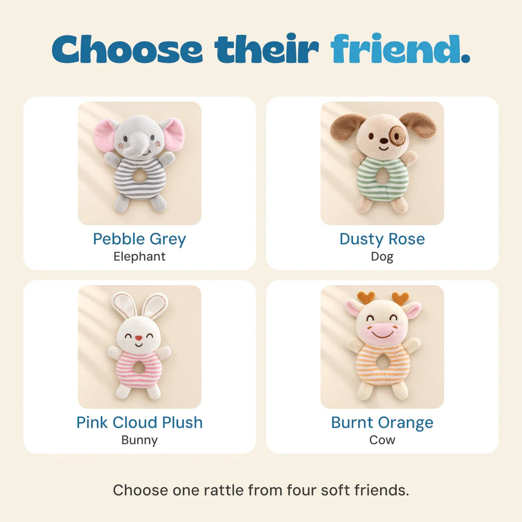 TibaToes™ Snuggle & Shake Rattle Friend