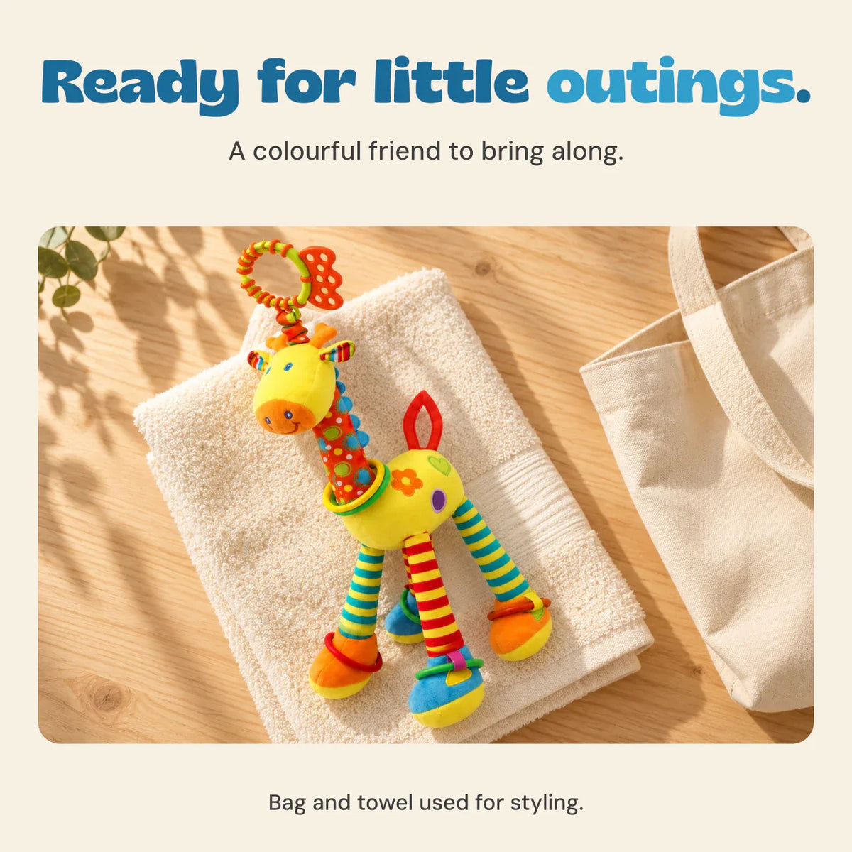 TibaToes™ Sensory Rattle Giraffe