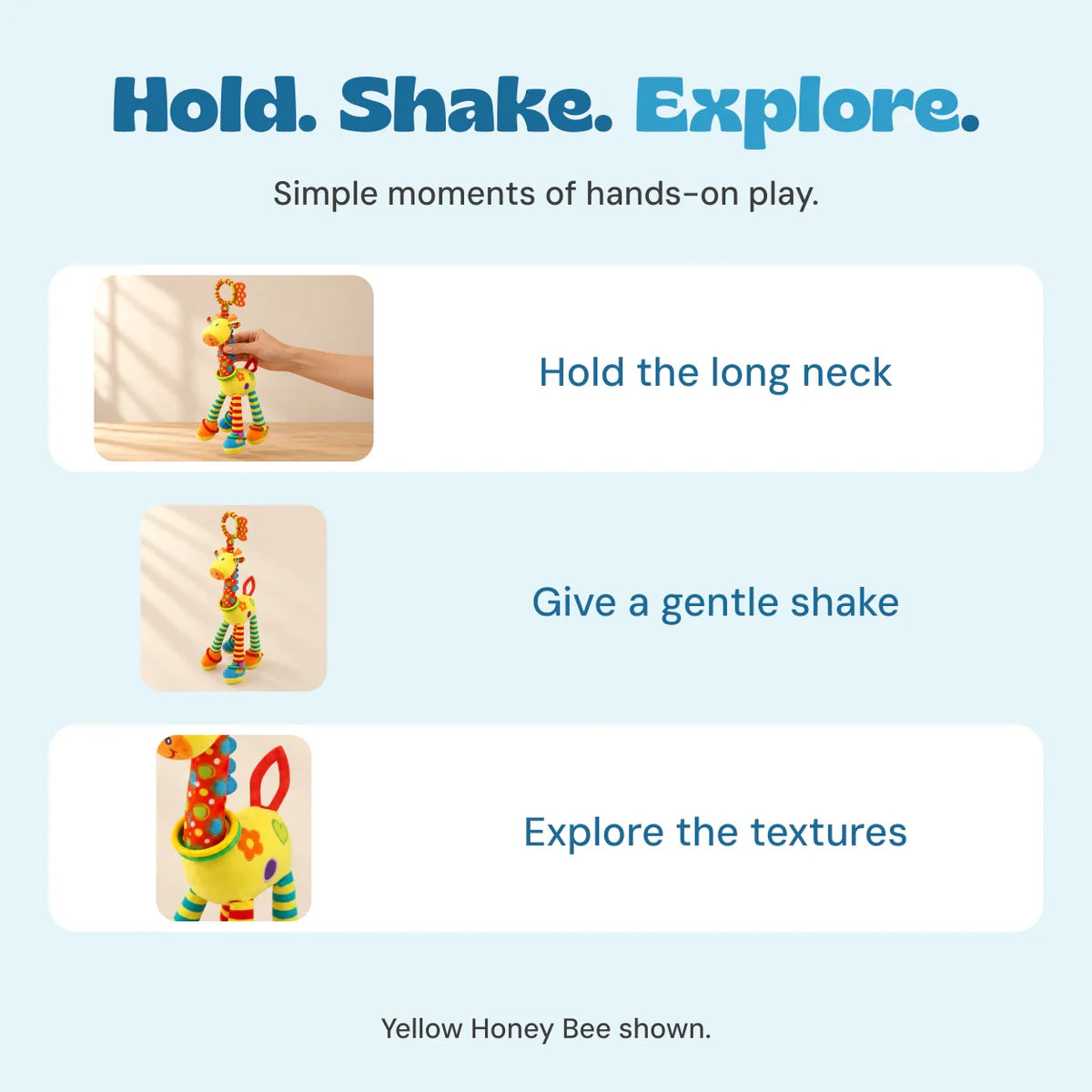 TibaToes™ Sensory Rattle Giraffe