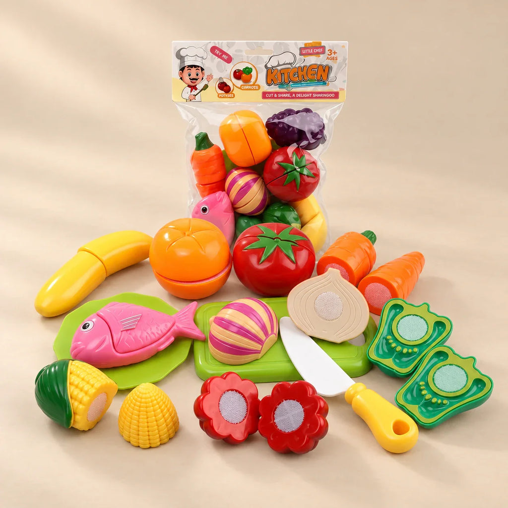 TibaToes Little Chef Cutting Play Set