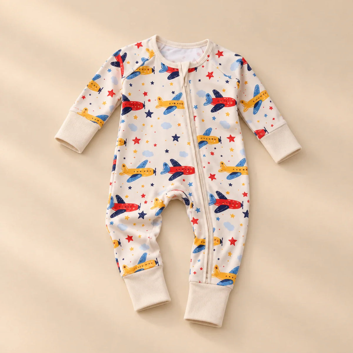 TibaToes™ Soft Zip Baby Romper