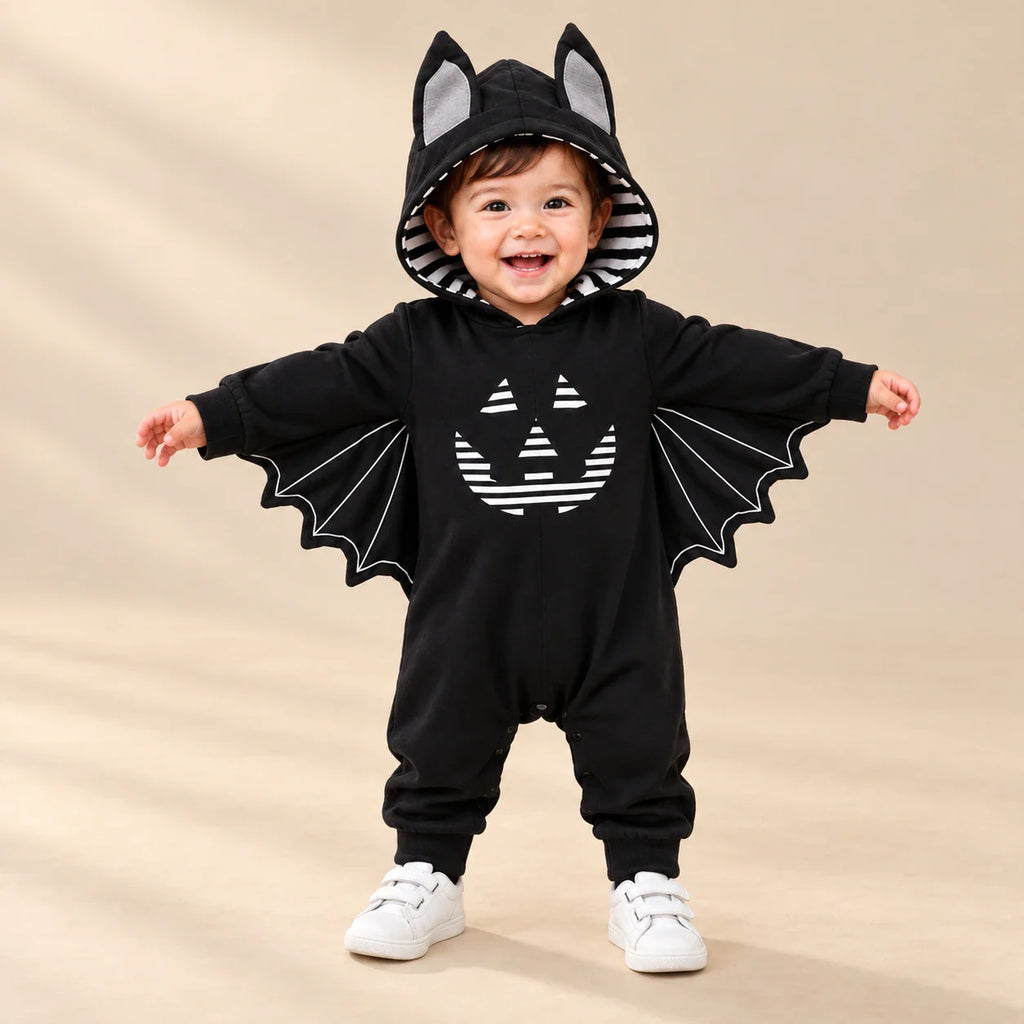 TibaToes™ Little Bat Hooded Romper