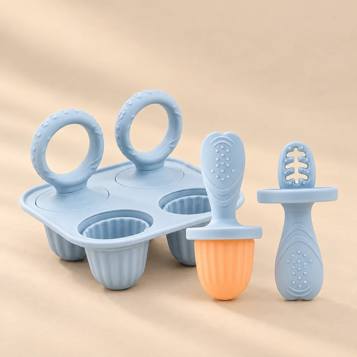 TibaToes™ Little Bites Silicone Feeder & Teether Set