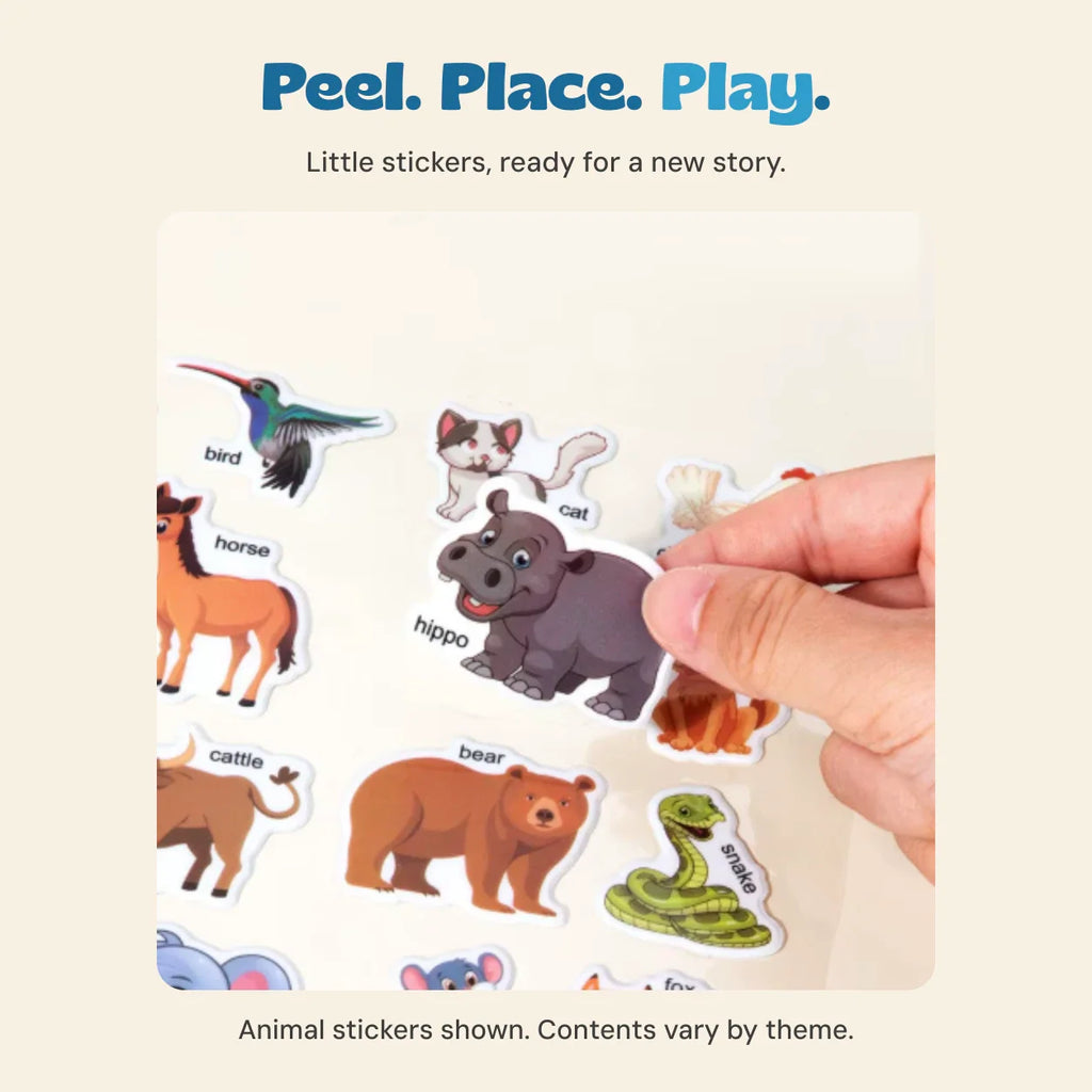 TibaToes Reusable Sticker World