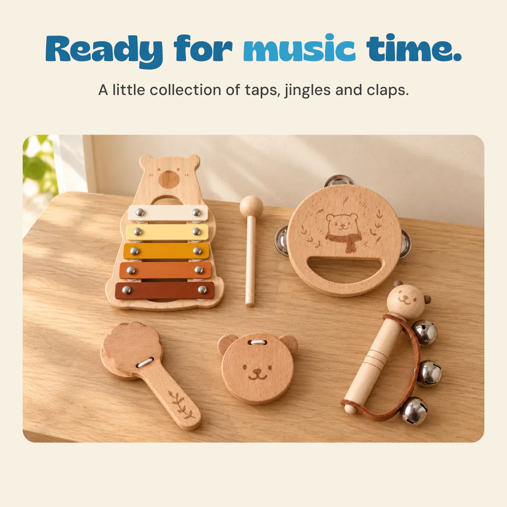 TibaToes™ Montessori Rhythm & Play Music Set