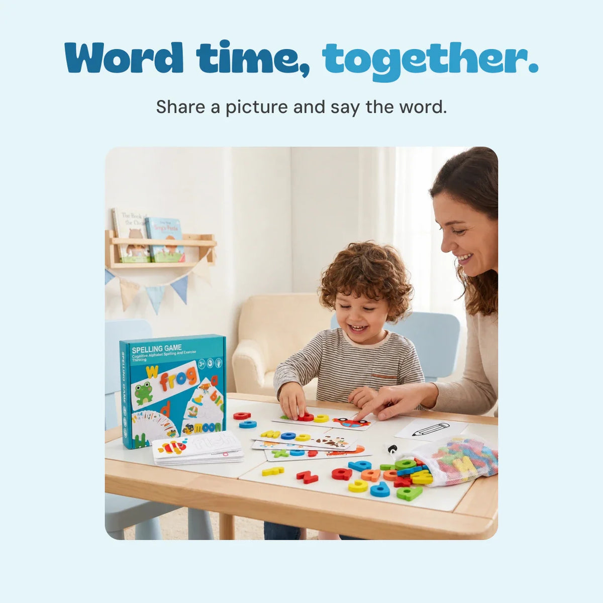 TibaToes™ See & Spell Letter Matching Game