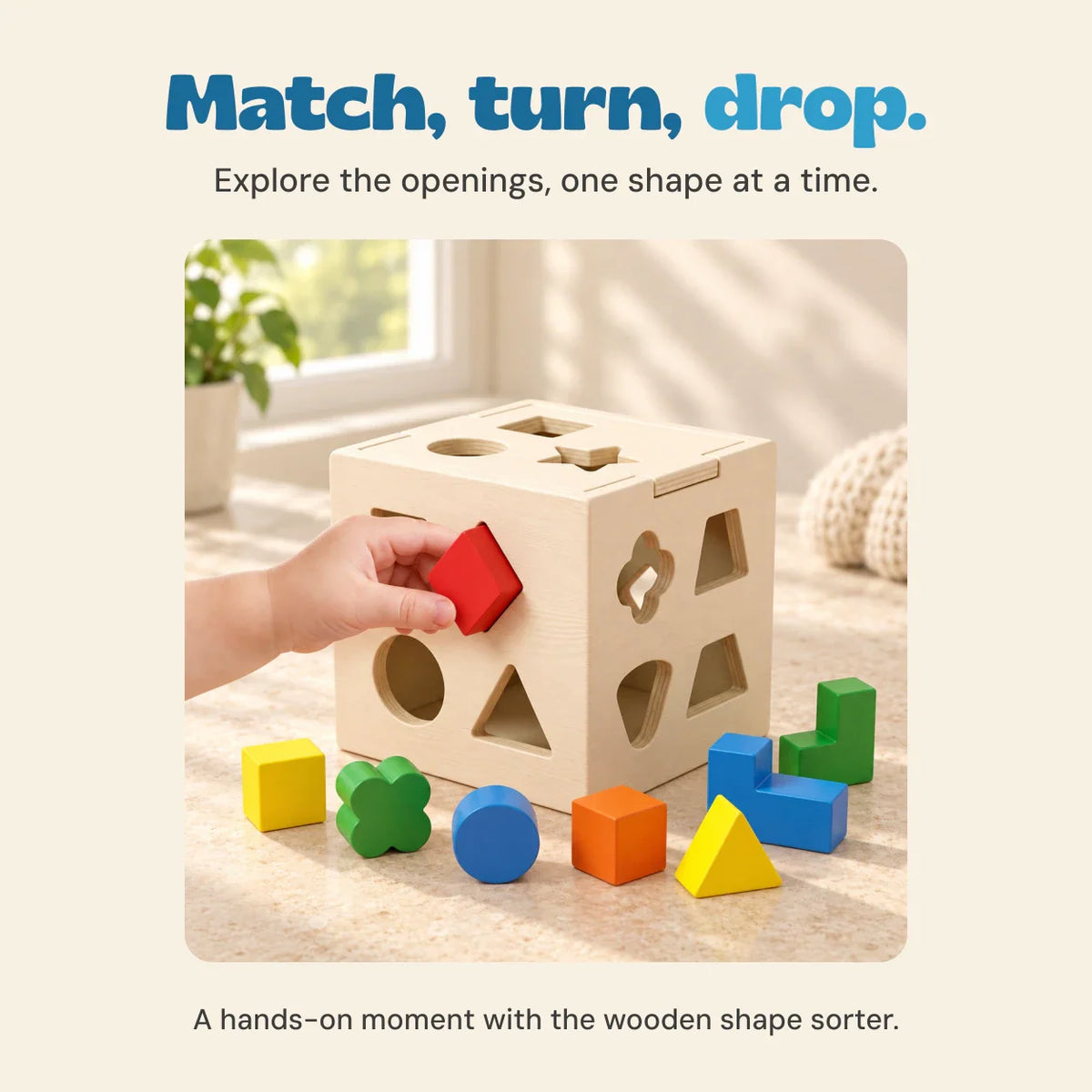 TibaToes™ ShapeDrop Sorting Cube