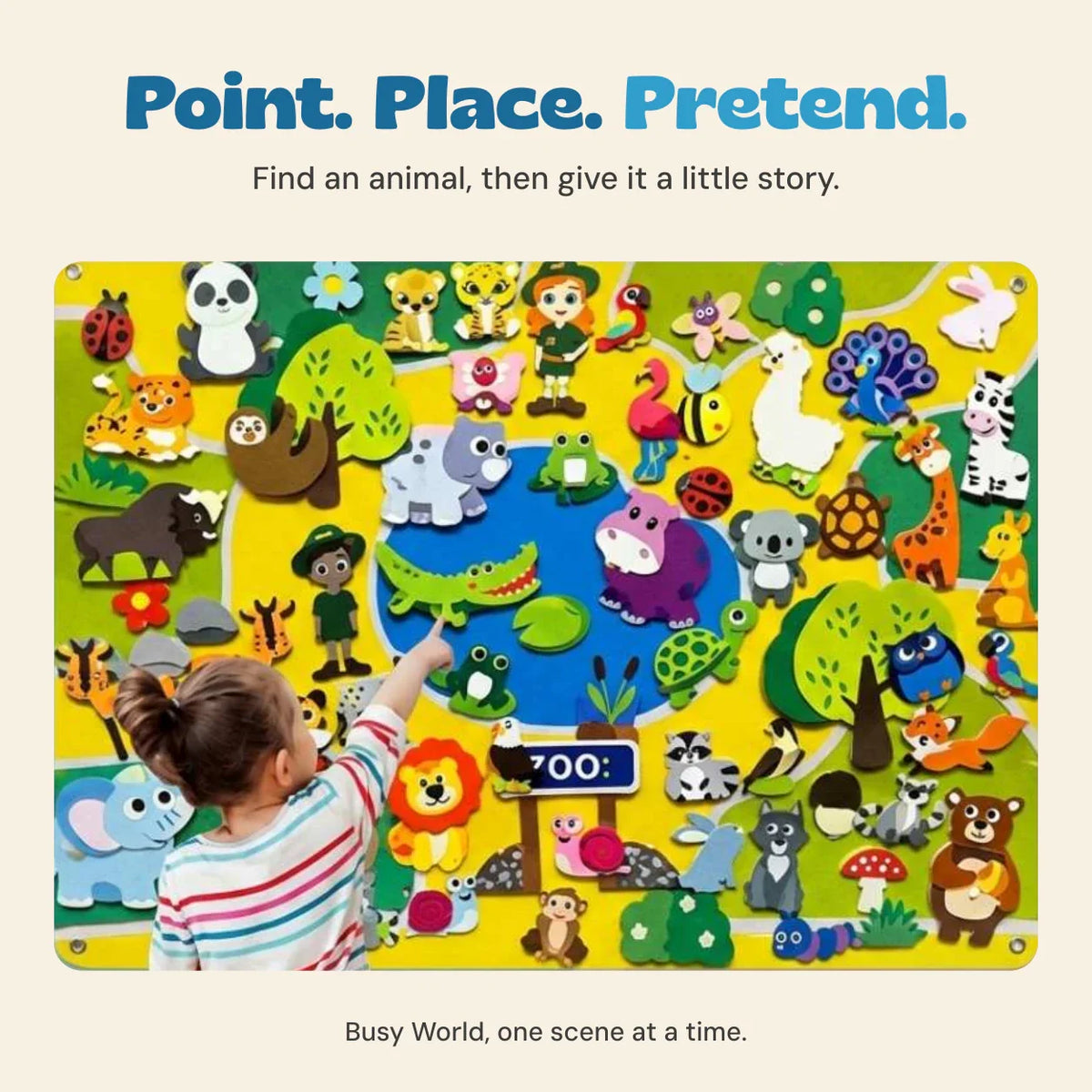 TibaToes™ StoryScape Felt Activity Board