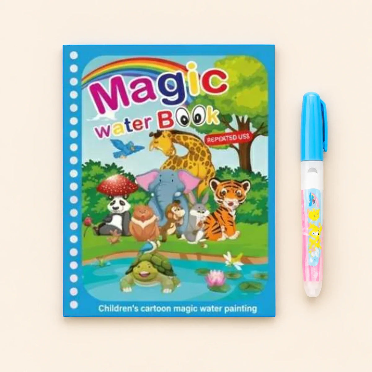 TibaToes™ Mess-Free Reusable Water Coloring Books