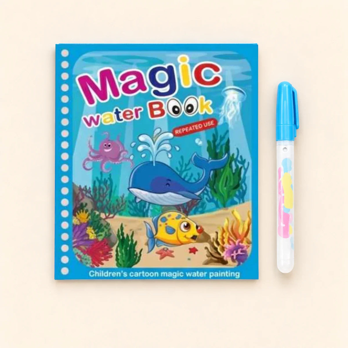 TibaToes™ Mess-Free Reusable Water Coloring Books