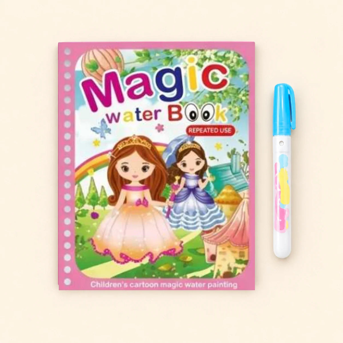 TibaToes™ Mess-Free Reusable Water Coloring Books