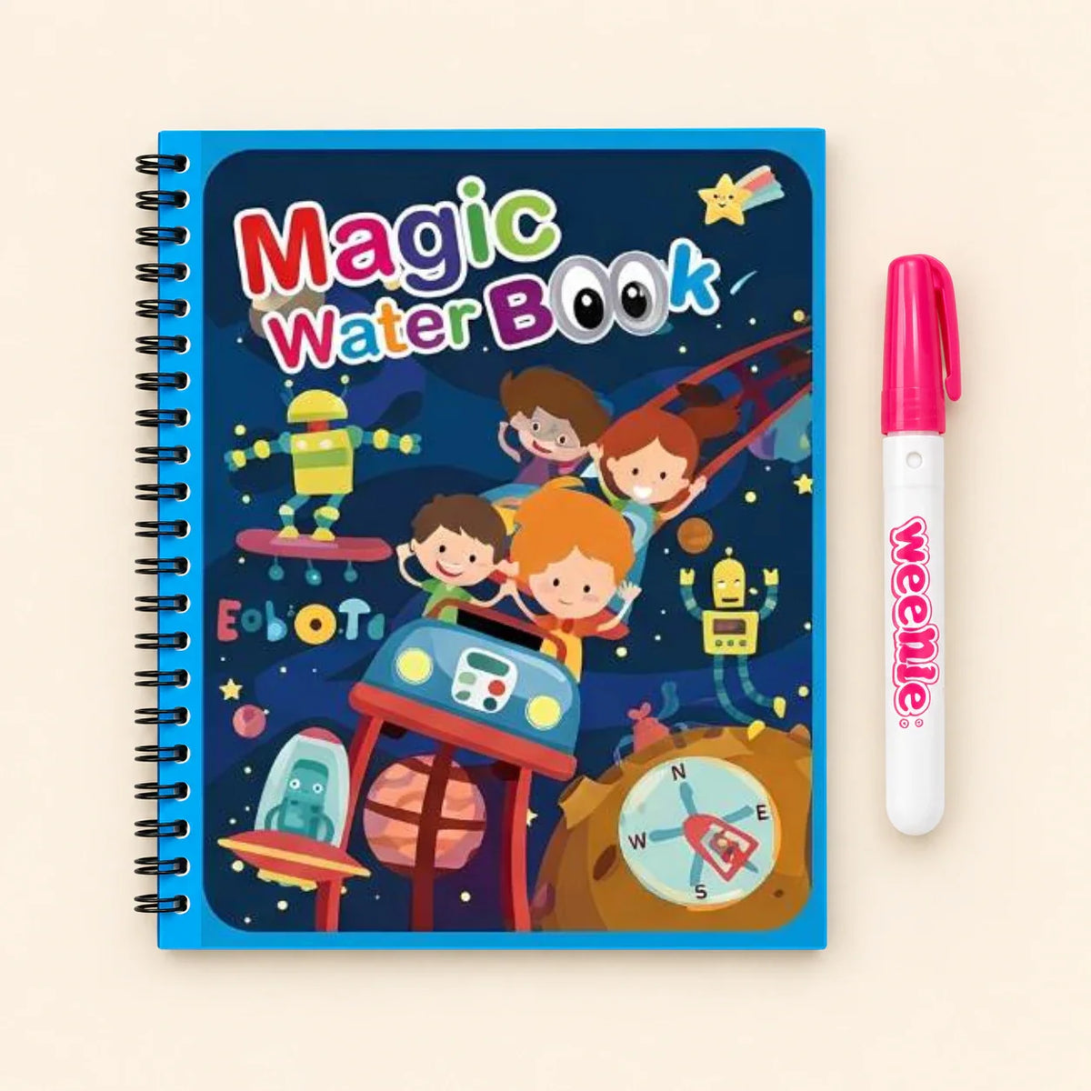 TibaToes™ Mess-Free Reusable Water Coloring Books
