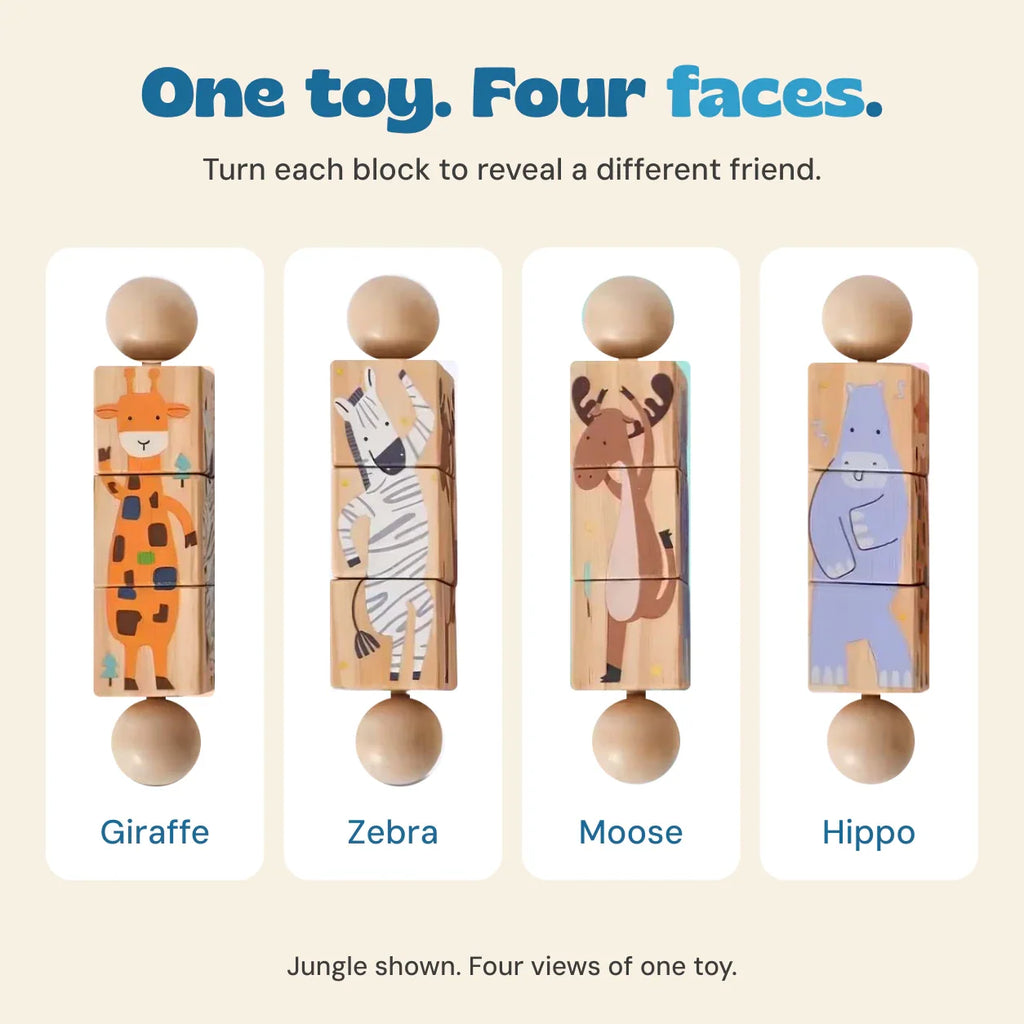 TibaToes™ Spin & Match Animal Friends