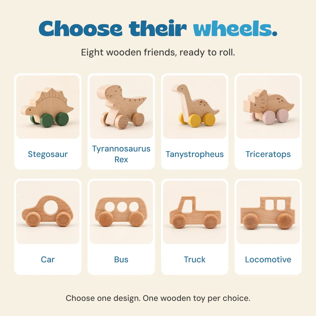 TibaToes™ Wooden Wonder Wheels