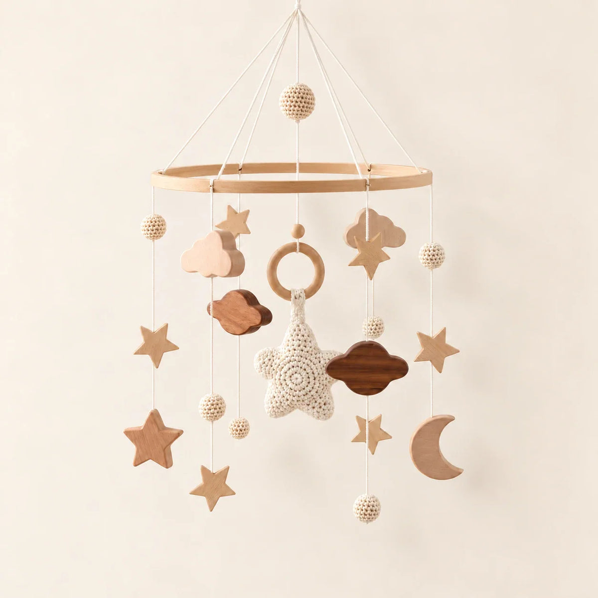 TibaToes™ Wooden Baby Mobile