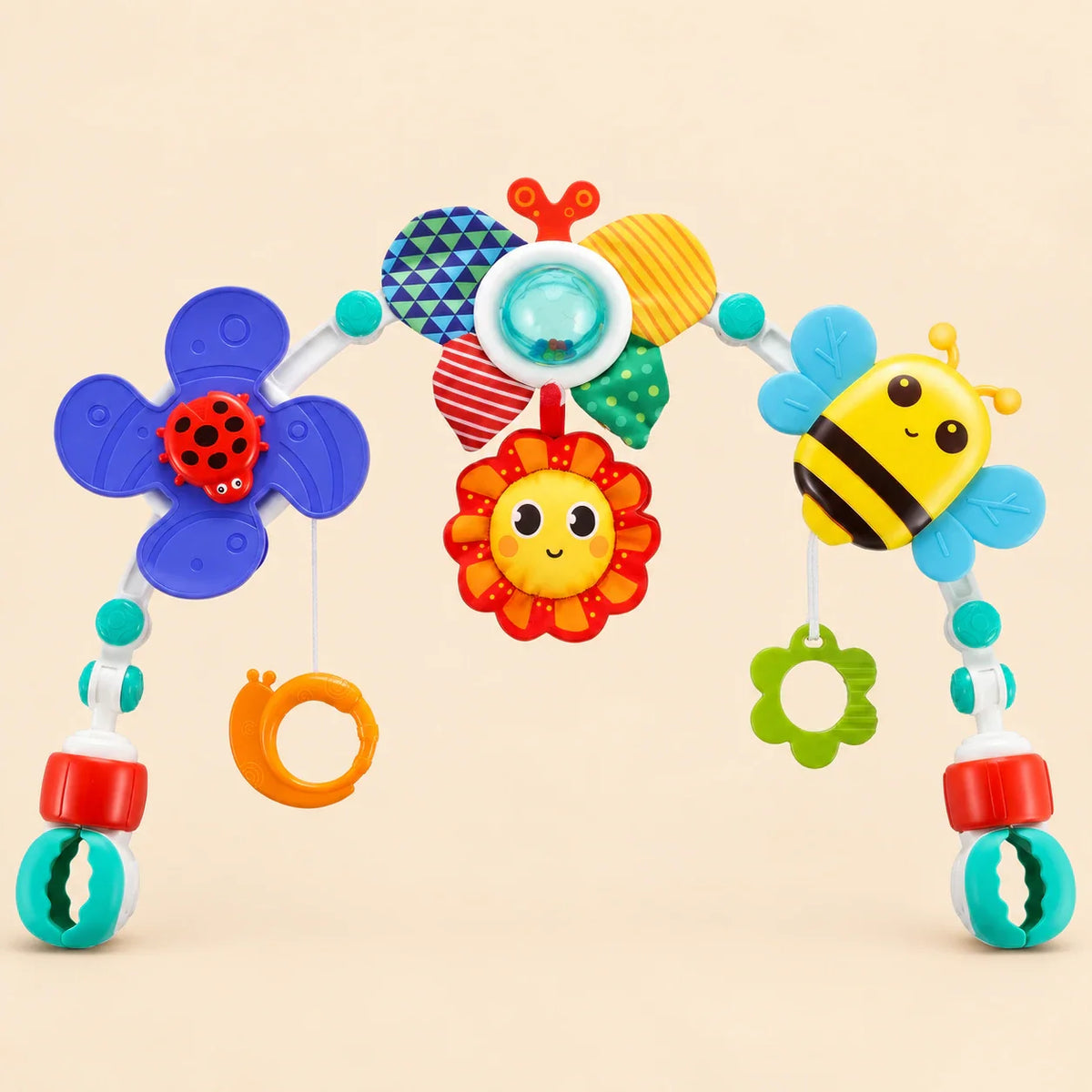 TibaToes™ Montessori Play Arch | Screen-Free Travel Toy