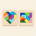TibaToes™ Montessori Wooden Tangram Puzzle