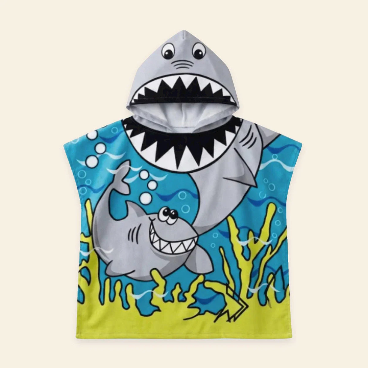 TibaToes™ Kids Hooded Beach Poncho Towel (3-8 years)