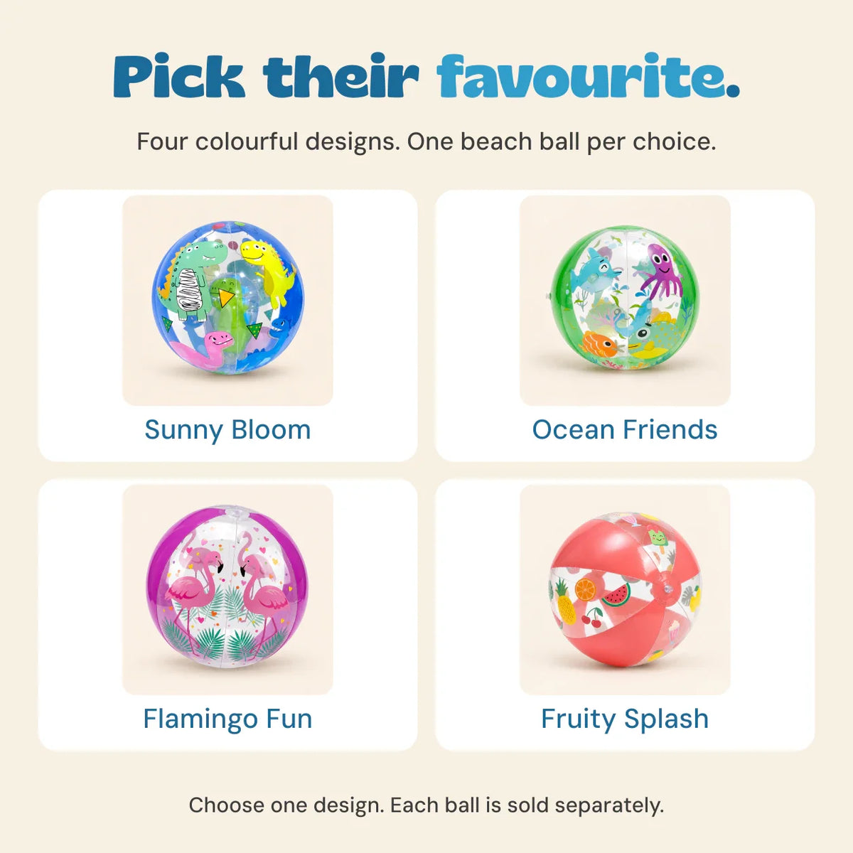 TibaToes Inflatable Beach Ball