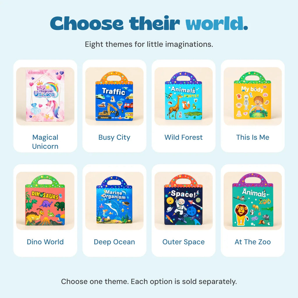 TibaToes Reusable Sticker World